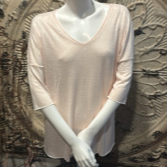 Champagne vneck blouse by Nostalgia - Picture 10 of 12